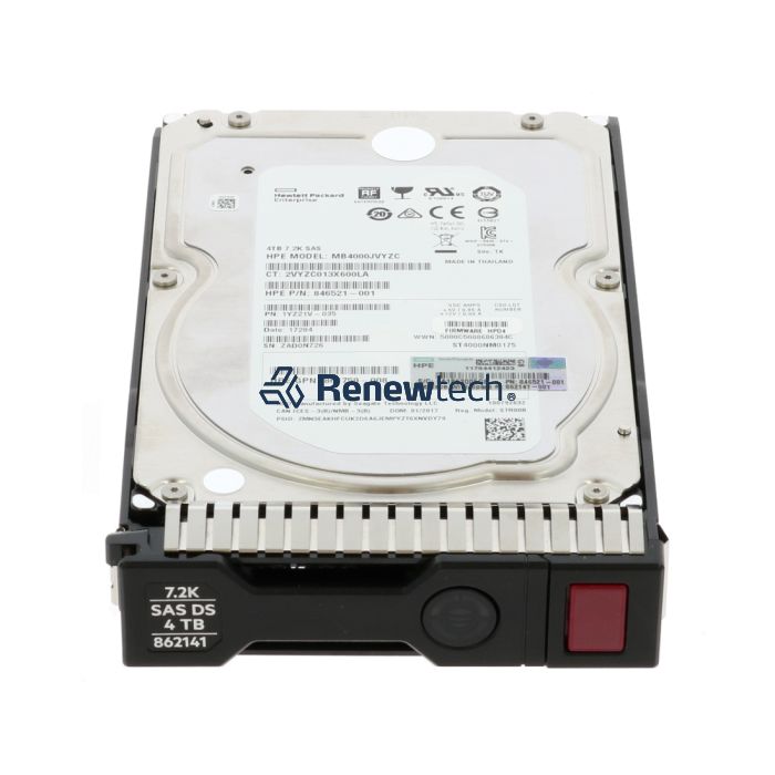 HPE Sourcing 4 TB Hard Drive - 3.5" Internal - SAS (12Gb/s SAS) - Server, Storage System Device Supported - 7200rpm - 512e Format