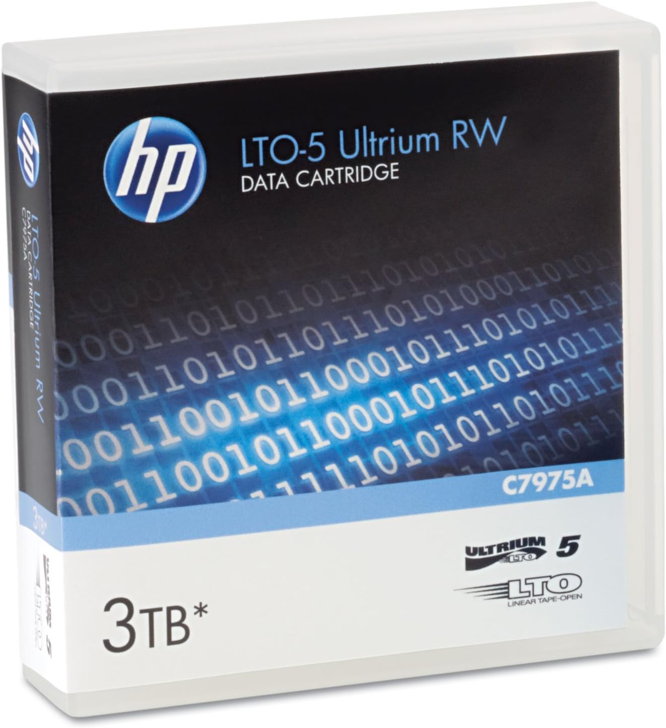 HP C7975A 1/2-Inch Ultrium LTO-5 Cartridge, 2775ft, 1.5TB Native/3TB Compressed Capacity
