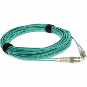 AddOn 16m LC (Male) to LC (Male) Straight Aqua OM4 Duplex OFNR (Riser ...