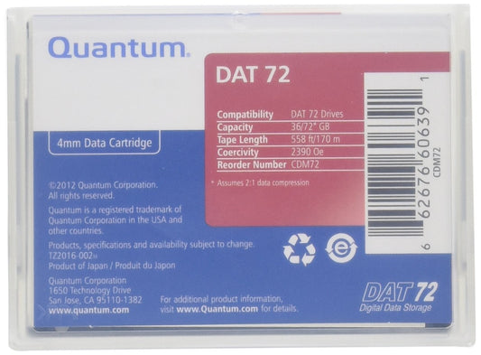 Quantum CDM72-R Data Tapes